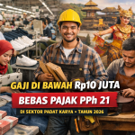 Gaji Sampai Rp10 Juta Tak Dipotong Pajak di 2026, Ini Ketentuannya