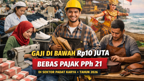 Gaji Sampai Rp10 Juta Tak Dipotong Pajak di 2026, Ini Ketentuannya